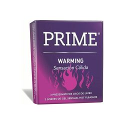 Preservativo Prime Warming Cosmética Íntima sexshop