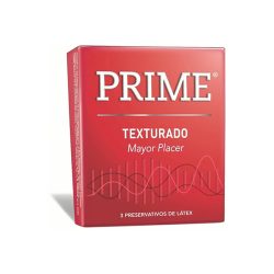 Preservativo Prime Texturado Cosmética Íntima sexshop