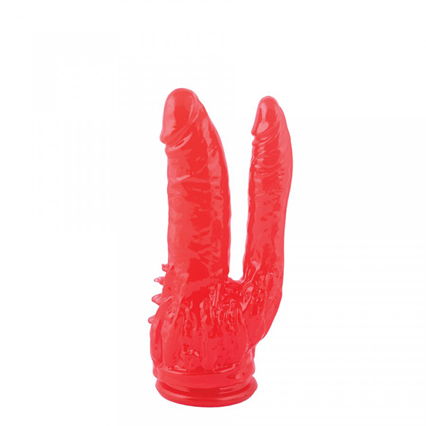 Macizo doble penetración ventosa rojo dildos sexshop 2 Macizo doble penetración ventosa rojo