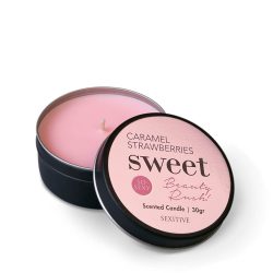 Massage Candle Sweet Fresas acarameladas 30 gr 4x3 Sexitive sexshop