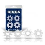ST Cock Rings Set Transparente