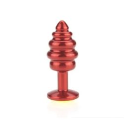 ST Plug Metálico Inexpulsable Chico Rojo Anales sexshop