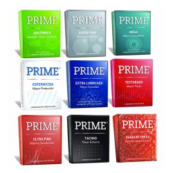 Preservativo Caja Prime 12×3 Variados (Promo) Cosmética Íntima sexshop