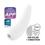 Satisfyer Curvy 2 Connect App Blanco Succionadores de clítoris sexshop 10 Satisfyer Curvy 2 Connect App Blanco Succionadores de clítoris sexshop