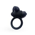 ST Ring Rabbit 1 Negro Anillos con Vibración sexshop