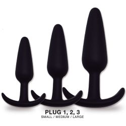 ST Kit Plug 3 Tamaños Silicona Negro