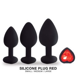 ST Kit Plug 3 Tamaños Silicona Rojo