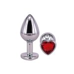 ST Plug Metálico S Corazón Rojo