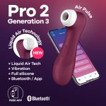 Satisfyer Pro 2 G3 Wine Red App Succionadores de clítoris sexshop