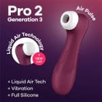 Satisfyer Pro 2 G3 Wine Red