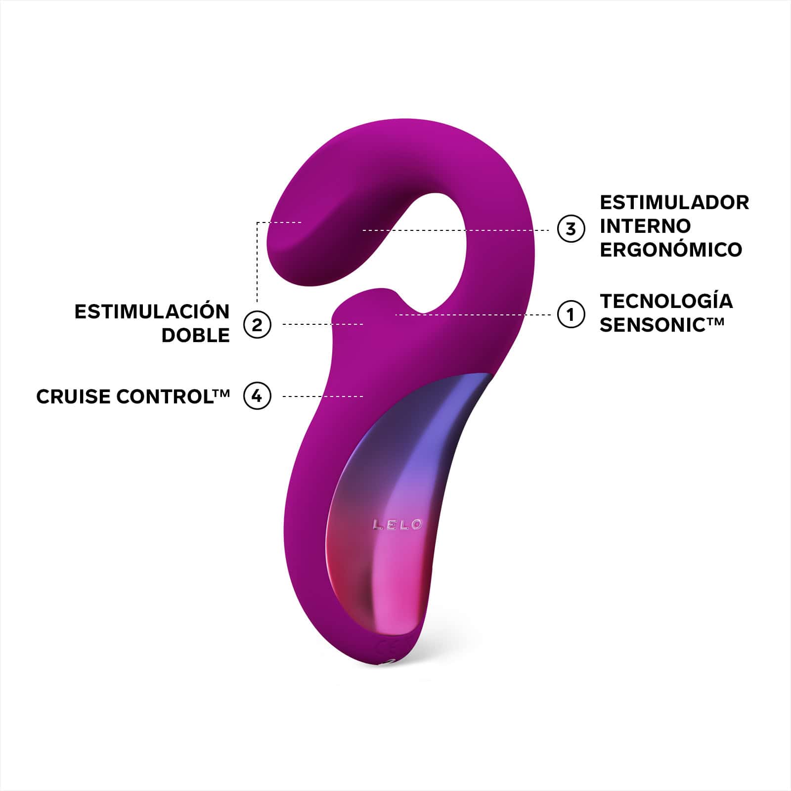 Lelo enigma cruise vibrador doble masajeador punto g y clítoris sexshop 5 Lelo enigma cruise vibrador doble masajeador - imagen 4