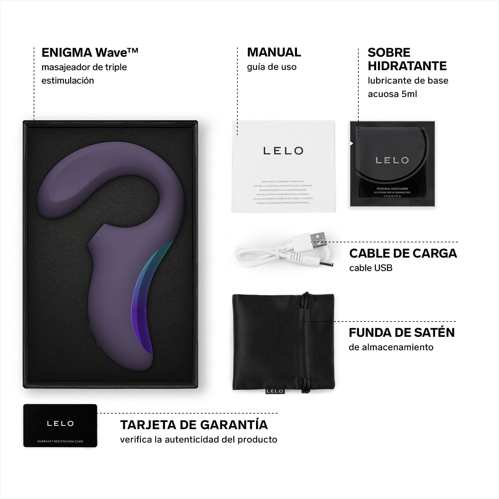 Lelo enigma wave vibrador triple masajeador punto g y clítoris sexshop 6 Lelo enigma wave vibrador triple masajeador - imagen 5