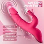 Vibrador Rabbit Recargable Rotativos/Movimiento sexshop