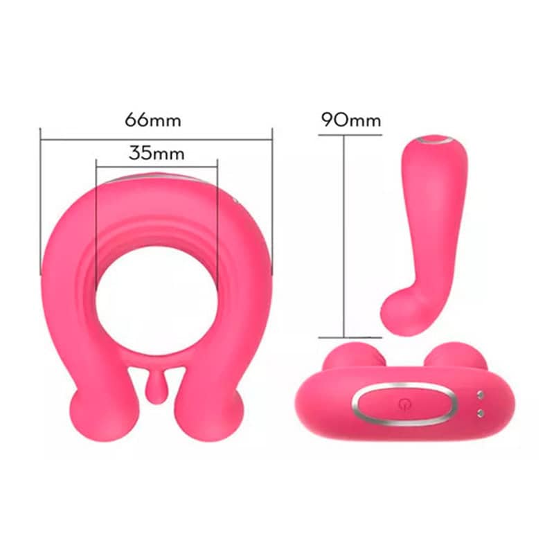 Anillo con vibrador app rosa anillos con vibración sexshop 4 Anillo con vibrador app rosa - imagen 3