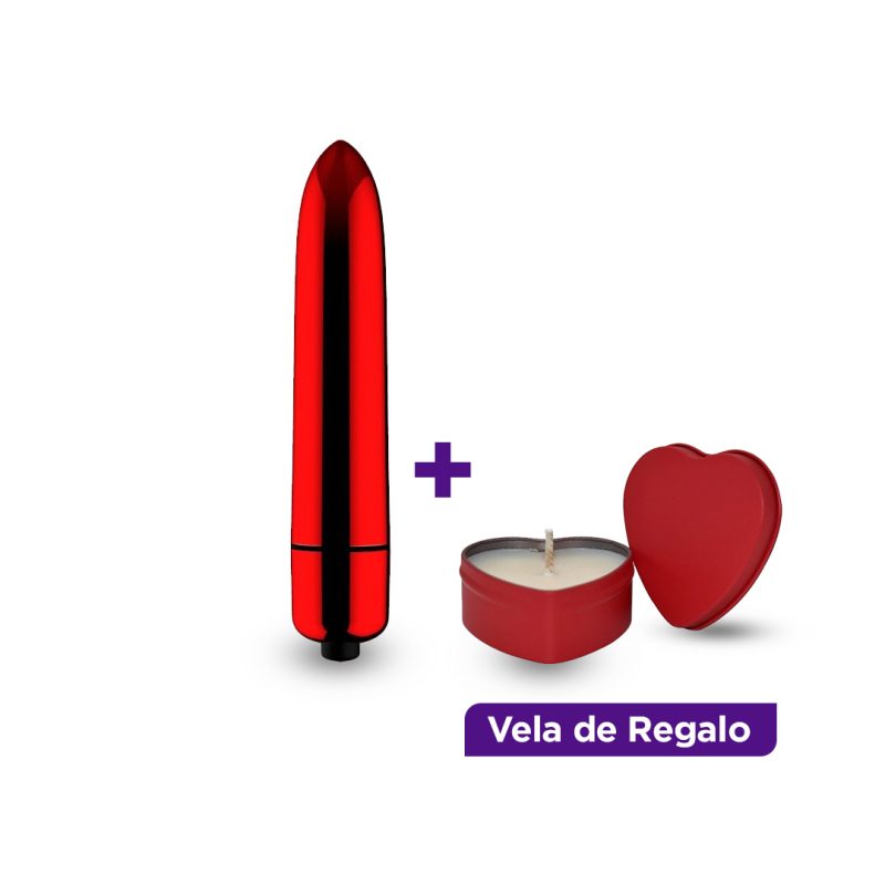 Bullet roja mas velita con forma de corazon