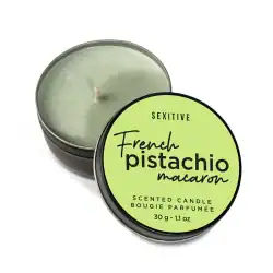 Massage candle french pistachio macaron 30 gr