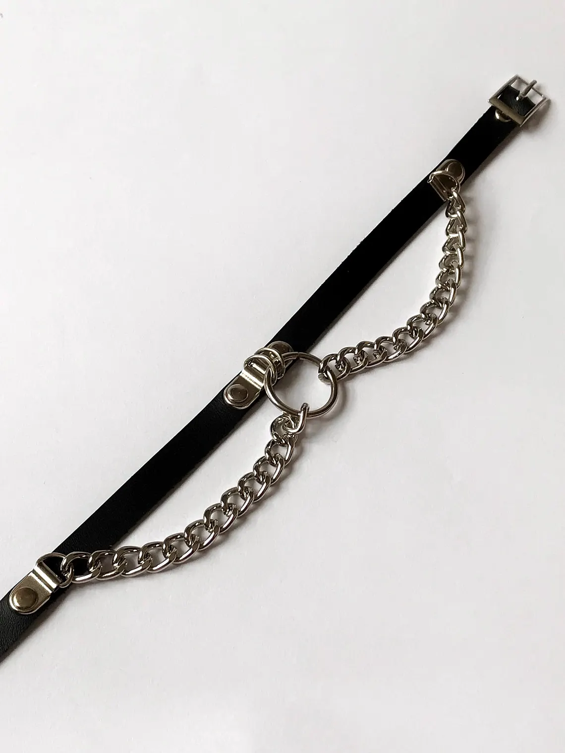 Collar cuerina con cadena fetiche y bondage sexshop 5 Collar cuerina con cadena - imagen 4