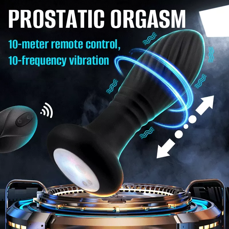 Vibrador plug anal movimiento anales sexshop 3 Vibrador plug anal movimiento - imagen 2