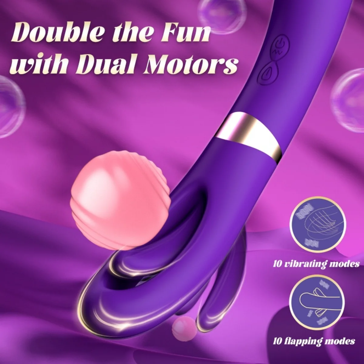 Vibrador dual punta con oscilación vibradores sexshop 3 Vibrador dual punta con oscilación - imagen 2