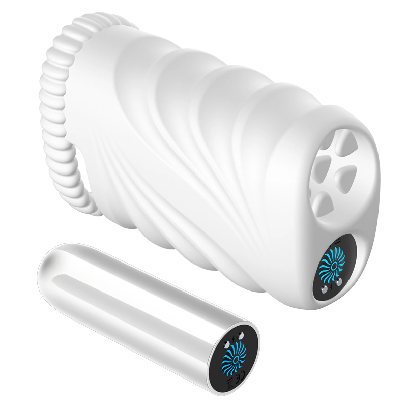 Masturbador masculino vibrador con funda texturizada masturbadores sexshop 2 Masturbador masculino vibrador con funda texturizada