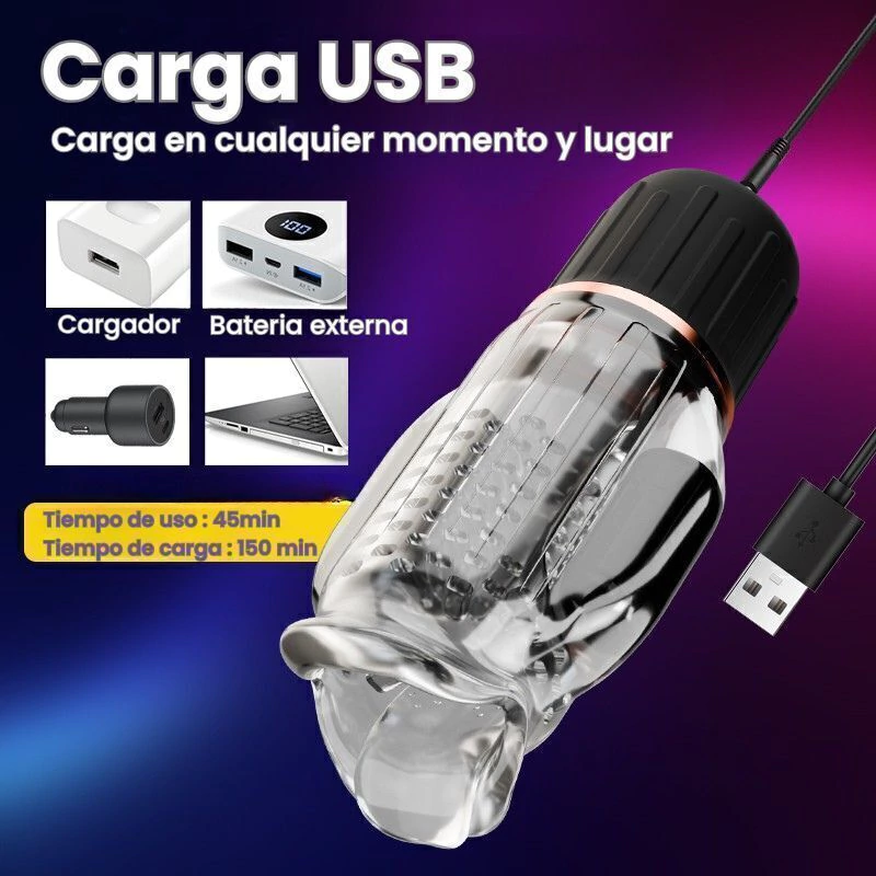 Masturbador masculino vibrador lamido masturbadores sexshop 9 Masturbador masculino vibrador lamido - imagen 8
