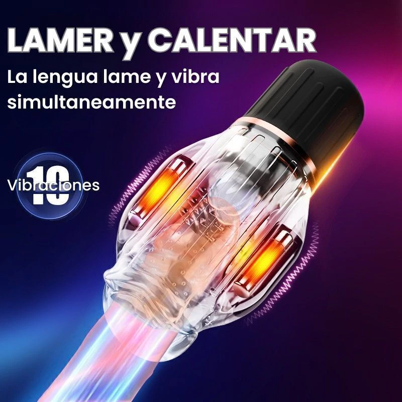 Masturbador masculino vibrador lamido masturbadores sexshop 7 Masturbador masculino vibrador lamido - imagen 6