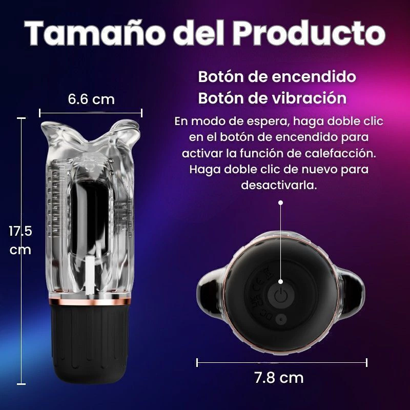 Masturbador masculino vibrador lamido masturbadores sexshop 8 Masturbador masculino vibrador lamido - imagen 7